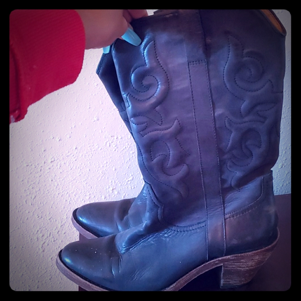 Lucchese Black Boots